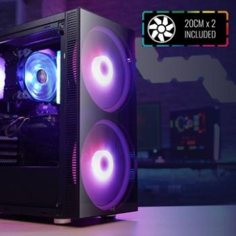Корпус Aerocool Python-G-BK-v1 черный без БП ATX 1x120mm 2x200mm 2xUSB2.0 1xUSB3.0 audio bott PSU от магазина РЭССИ