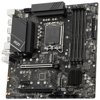 Материнская плата MSI PRO B760M-A WIFI Soc-1700 Intel B760 4xDDR5 mATX AC`97 8ch(7.1) 2.5Gg+HDMI+DP от магазина РЭССИ