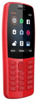 Мобильный телефон Nokia 210 Dual Sim красный моноблок 2Sim 2.4" 240x320 0.3Mpix GSM900/1800 MP3 FM microSD max64Gb от магазина РЭССИ