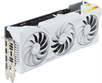 Видеокарта Asus PCI-E 4.0 TUF-RTX4070TIS-O16G-BTF-WHITE NVIDIA GeForce RTX 4070TI Super 16Gb 192bit GDDR6X 2640/21000 HDMIx2 DPx3 HDCP Ret от магазина РЭССИ