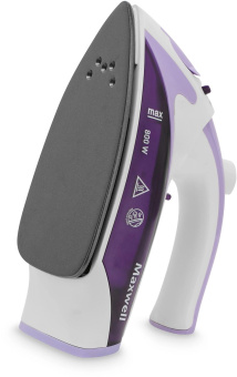 Утюг дорожный Maxwell MW-3057 800Вт белый/фиолетовый от магазина РЭССИ