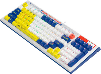Клавиатура A4Tech Bloody B950 механическая синий/белый USB for gamer LED (B950) от магазина РЭССИ