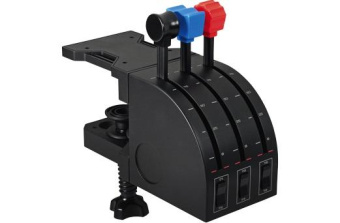 Блок рычагов Logitech G Saitek PRO Flight Throttle Quadrant черный USB виброотдача от магазина РЭССИ