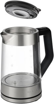 Чайник электрический Polaris PWK 1725CGLD 1.7л. 2200Вт серебристый матовый корпус: стекло/металл от магазина РЭССИ
