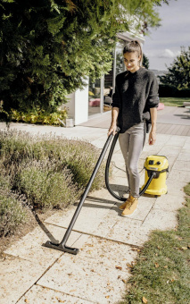 Строительный пылесос Karcher WD 3 P V-17/4/20 1000Вт (уборка: сухая/сбор воды) желтый от магазина РЭССИ