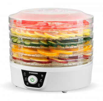 Сушка для фруктов и овощей Starwind SFD0501 5под. 400Вт серый от магазина РЭССИ