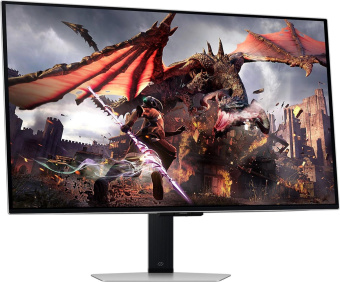 Монитор Samsung 32" Odyssey OLED G8 LS32DG800SIXCI серебристый OLED LED 16:9 HDMI M/M TV матовая HAS Piv 250cd 178гр/178гр 3840x2160 240Hz FreeSync Premium Pro DP 4K USB 8.4кг от магазина РЭССИ