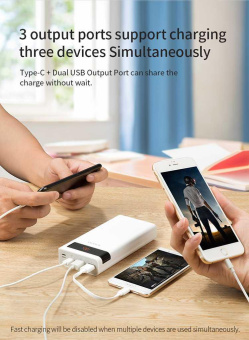 Мобильный аккумулятор Romoss Sense 8P+ 30000mAh QC 3A белый от магазина РЭССИ