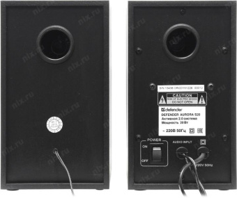 Колонки Defender Aurora S20 2.0 черный 20Вт от магазина РЭССИ