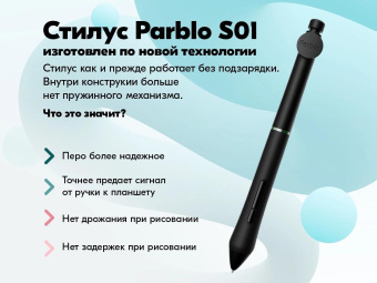 Графический планшет Parblo Intangbo X7 USB Type-C черный от магазина РЭССИ
