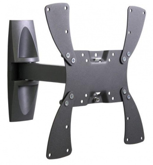 Кронштейн для телевизора Holder LCDS-5020 черный глянец 22"-42" макс.30кг настенный поворот и наклон от магазина РЭССИ