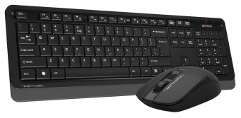 Клавиатура + мышь A4Tech Fstyler FG1012 клав:черный/серый мышь:черный USB беспроводная Multimedia (FG1012 BLACK) от магазина РЭССИ