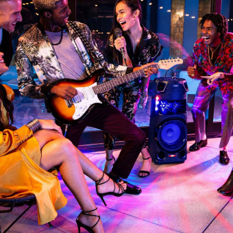 Минисистема Sony MHC-V43D черный CD CDRW DVD DVDRW FM USB BT от магазина РЭССИ