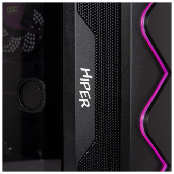 Корпус Hiper DCB черный без БП ATX 5x120mm 5x140mm 1xUSB2.0 1xUSB3.0 audio bott PSU от магазина РЭССИ