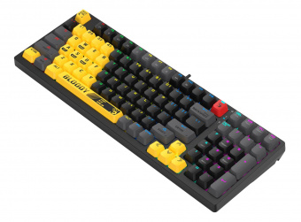 Клавиатура A4Tech Bloody S98 механическая желтый/серый USB for gamer LED (SPORTS LIME) от магазина РЭССИ