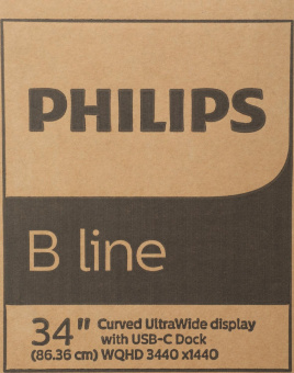 Монитор Philips 34" 346B1C(00/01) черный VA LED 21:9 (Ultrawide) HDMI M/M матовая HAS Piv 300cd 178гр/178гр 3440x1440 100Hz DP WQ USB 11.49кг от магазина РЭССИ