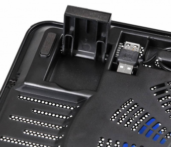 Подставка для ноутбука Buro BU-LCP140-B114 14"335x265x23мм 1xUSB 1x 140ммFAN металлическая сетка/пластик черный от магазина РЭССИ