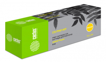 Картридж лазерный Cactus CS-PH6140Y 106R01483 желтый (2000стр.) для Xerox Phaser 6140 от магазина РЭССИ