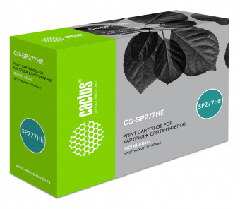 Картридж лазерный Cactus CS-SP277HE 408160 черный (2600стр.) для Ricoh Aficio SP 277NwX/SP 277SFNwX от магазина РЭССИ