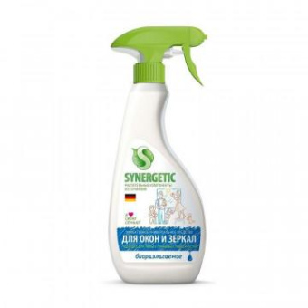 Средство для мытья окон зеркал мебели и бытовой техники SYNERGETIC 500 мл 4613720439027 107052 107052/8 от магазина РЭССИ