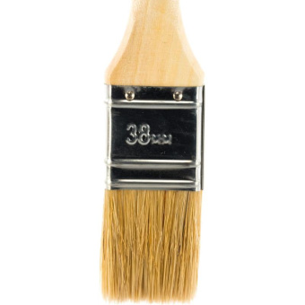 Плоская кисть STAYER UNIVERSAL-EURO светлая натуральная щетина деревянная ручка 38мм 15" 0102-038 от магазина РЭССИ