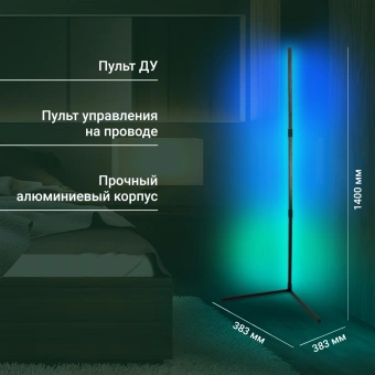Умный светильник Digma FloorLight FL11 напол. черный (FL11) от магазина РЭССИ