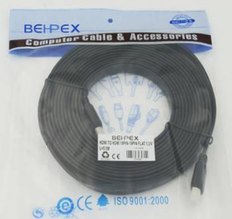 Кабель аудио-видео FLAT HDMI (m)/HDMI (m) 5м. от магазина РЭССИ