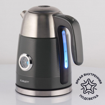 Чайник электрический Scarlett SC-EK21S102 1.7л. 2200Вт графит (корпус: металл) от магазина РЭССИ