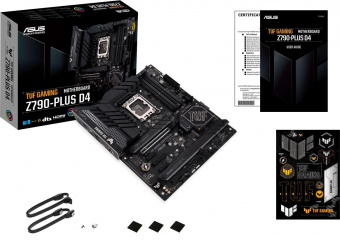 Материнская плата Asus TUF GAMING Z790-PLUS D4 Soc-1700 Intel Z790 4xDDR4 ATX AC`97 8ch(7.1) 2.5Gg RAID+HDMI+DP от магазина РЭССИ