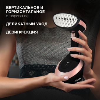 Отпариватель ручной Hyundai H-HS02127 1650Вт черный/розовый от магазина РЭССИ