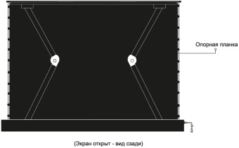 Экран Cactus 125x221см FloorRising CS-PSFRALR-221X125 16:9 напольный рулонный черный (моторизованный привод) от магазина РЭССИ