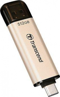 Флеш Диск Transcend 512Gb Jetflash 930С TS512GJF930C USB3.0 золотистый/черный от магазина РЭССИ