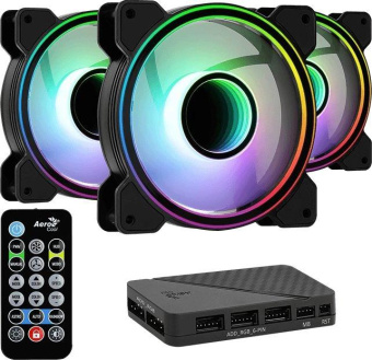 Вентилятор для корпуса Aerocool Mirage 12 Pro ARGB 120х120x25 6-pin 17.8дБ (упак.:3шт) Ret от магазина РЭССИ