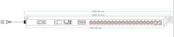 Блок распределения питания Powercom PDU-16AVMS20-18C13-2C19 от магазина РЭССИ