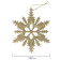 Елочное подвесное украшение Золотая сказка Снежинка золотистая 4 шт. 13 см глиттер 591132 от магазина РЭССИ