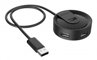 Разветвитель USB 2.0 A4Tech HUB-20 4порт. черный от магазина РЭССИ