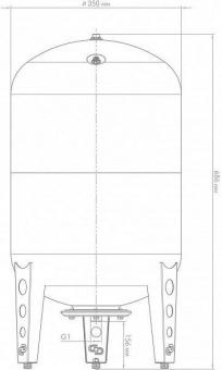 Гидроаккумулятор Джилекс В 50 50л 8бар голубой (7054) от магазина РЭССИ