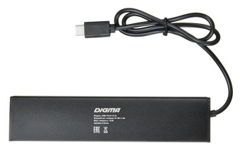 Разветвитель USB-C Digma HUB-7U2.0-UC-B 7порт. черный от магазина РЭССИ