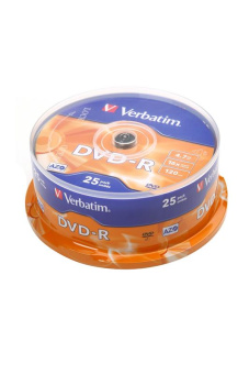 Записываемый компакт-диск Verbatim 43522 DVD-R 4.7 GB 16x CB/25 от магазина РЭССИ