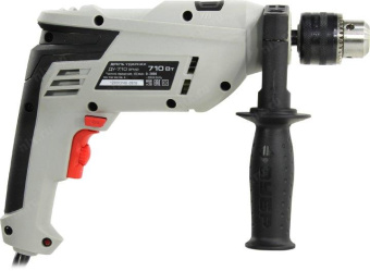 Дрель ударная Зубр ДУ-710 ЭРМ2 710Вт патрон:кулачковый реверс от магазина РЭССИ