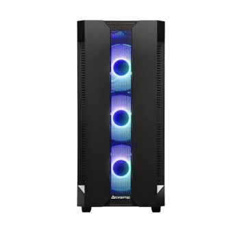 Корпус Chieftec Hunter черный без БП ATX 4x120mm 4x140mm 2xUSB3.1 audio bott PSU от магазина РЭССИ