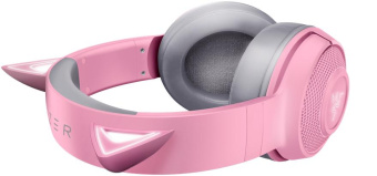 Наушники с микрофоном Razer Kraken BT - Kitty Edition - Quartz розовый/серый мониторные BT оголовье (RZ04-03520100-R3M1) от магазина РЭССИ
