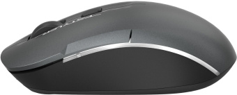 Мышь A4Tech Fstyler FB26CS Air серый/черный оптическая (2000dpi) silent беспроводная BT/Radio USB для ноутбука (4but) от магазина РЭССИ