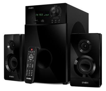 Колонки Sven MS-2100 2.1 черный 80Вт от магазина РЭССИ