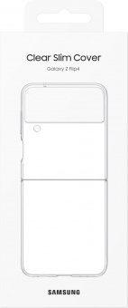 Чехол (клип-кейс) Samsung для Samsung Galaxy Z Flip4 Clear Slim Cover Z Flip4 прозрачный (EF-QF721CTEGRU) от магазина РЭССИ