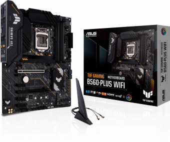 Материнская плата Asus TUF GAMING B560-PLUS WIFI Soc-1200 Intel B560 4xDDR4 ATX AC`97 8ch(7.1) 2.5Gg+HDMI+DP от магазина РЭССИ