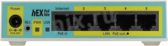 Mikrotik RouterBOARD hEX PoE lite электронное устройство от магазина РЭССИ