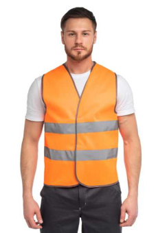 Жилет сигнальный арт. J02 цв. оранжевый флуоресцентный р. 3XL 120-124/170-188 от магазина РЭССИ