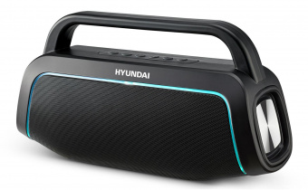Колонка порт. Hyundai H-PAC560 черный 10W 2.0 BT/3.5Jack/USB 10м 3000mAh от магазина РЭССИ