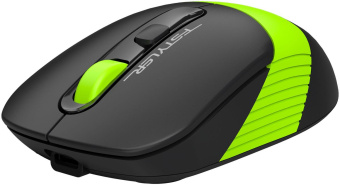 Мышь A4Tech Fstyler FG10CS Air черный/зеленый оптическая (2000dpi) silent беспроводная USB для ноутбука (4but) от магазина РЭССИ